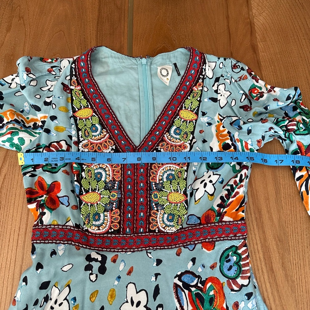 Floral V-Neck Long Sleeve Dress - Picture 10 of 15